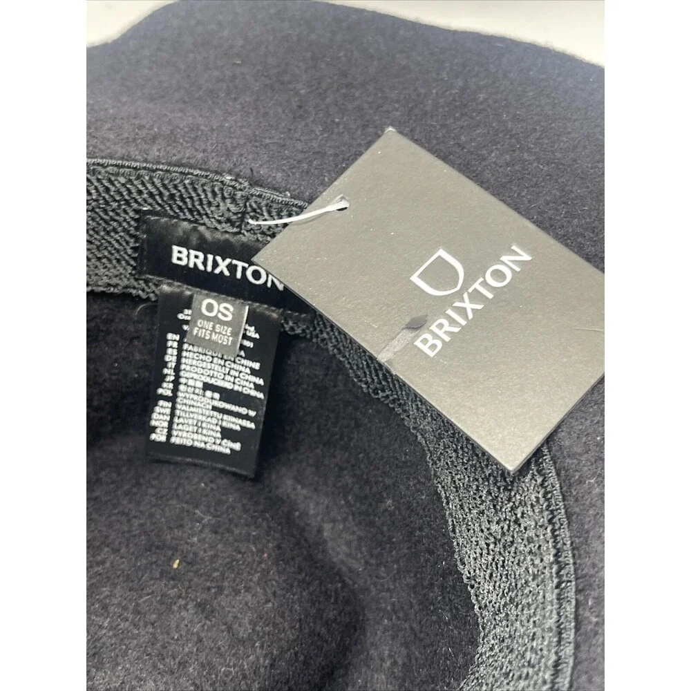 Brixton Valley Fedora Wool Hat In Black One Size New